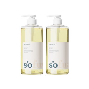 소퍼즈 티트리 40 약산성 지성 샴푸 시트러스향, 2개, 1000ml