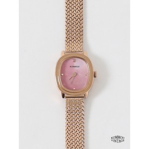 꼬모드빈티지 ORE.02 rose quartz(metal) 오르02 여성메탈 손목시계, 가죽밴드