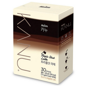 카누 트리플샷 라떼 커피믹스, 14g, 30개입, 2개