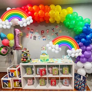 파티풍선 9종세트 다양한 웨딩 가게 축하 생일파티 장식세트, 96 PCS 세트