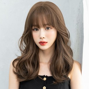 하이유니 케이트 웨이브펌 헤어 통가발 48cm, 허니브라운 - 통가발+거치대+헤어망, 1개