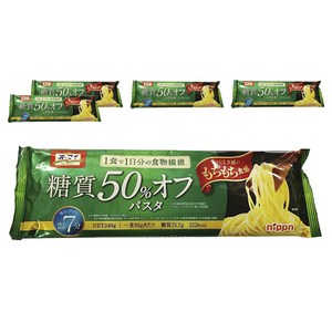 닛픈오마이 당질 50% 오프 파스타, 240g, 5개