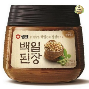 샘표 국산콩 백일된장, 900g, 1개