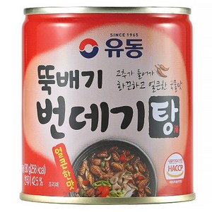 유동 뚝배기 번데기탕 얼큰한 맛, 280g, 4개