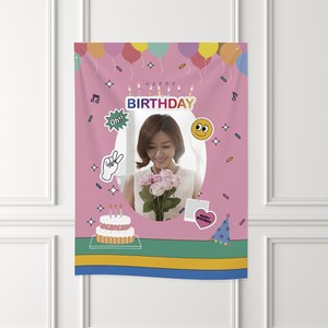애드몬스터즈 공주 생일 현수막, P09 유쾌파티