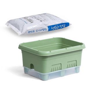 이즈리빙 내집에 텃밭 화분 + 배양토 20L, 그린, 1세트