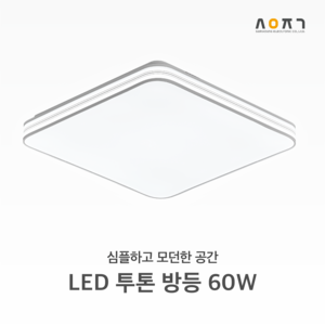 삼영전기 LED 투톤 삼성칩 방등 안방등 천장등 60W, 화이트