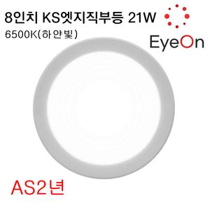 아이온 LED 8인치 원형 직부등 21W 슬림직부 베란다등 계단등 복도등, 1개, 주광색