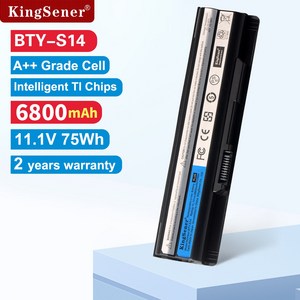 KingSene BTY-S14 Laptop Battey fo MSI CR41 A6500 CR61 CR650 CR70 CX41 CX61 MS-16GA BTY-S15, 11.1V 6800mAh/75WH, 1개