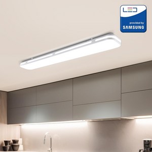 진보 삼성 칩셋 LED 윤슬 주방등 1180mm 60W 조명 화이트 플리커프리 국내산