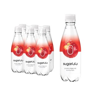 슈가로로 스파클링 사과 음료, 350ml, 18개