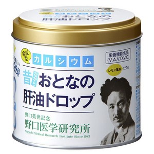 노구치의학연구소 어른의 간유 드롭 흡수형 칼슘 레몬맛 구미 120g, 1개, 120정