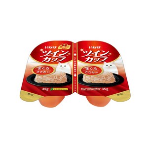 이나바 트윈컵, 참치 + 닭가슴살 혼합맛, 70g, 6개