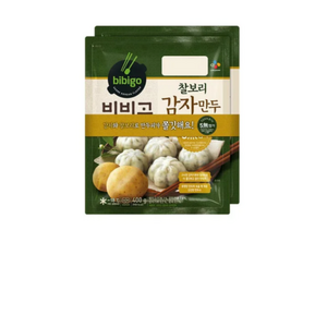 비비고 CJ 비비고 찰보리 감자만두 400gx2입, 400g, 2개