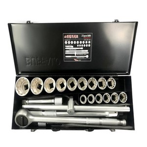 세신 소켓렌치세트 3/4DR(inch)(12각) 21pcs 복스드라이버세트, 1개