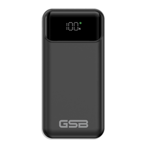 GSB 초고속충전 22.5W 대용량 20000mAh 스크린 보조배터리, 블랙