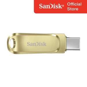 샌디스크 메탈 OTG USB 메모리 DDC4 골드 C타입 Luxe 대용량 [10개이상 무료 각인], 256GB