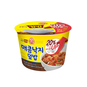 오뚜기 맛있는 컵밥 매콤낙지덮밥, 280g, 3개