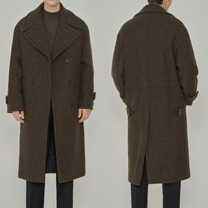리피에노스 남성용 울 더블 오버핏 코트 뽀글이