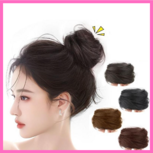 [정품] 핵폭신 볼륨 똥머리 올림머리 NEW신상, 1개, 네츄럴블랙