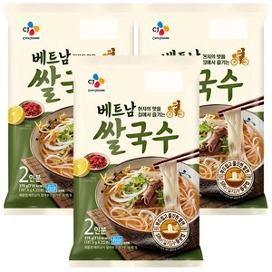 CJ제일제당 베트남 쌀국수 2인분375gX3, 375g, 3개