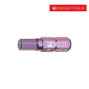 PB SWISS TOOLS 명품 수공구 피비 스위스 툴 C6-210 육각비트 낱개 25mm, 1개