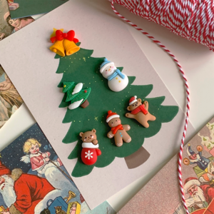 크리스마스 마그넷 6P SET 냉장고 자석 메모 산타 루돌프 눈사람 사슴 겨울 트리 장식, 03 Christmas C