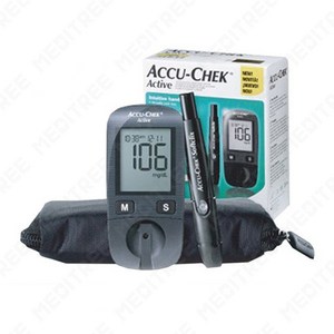 아큐첵 액티브 혈당 측정기 + 소프트클릭스 채혈기 + 침 10p, Accu-chek-Active, 1세트