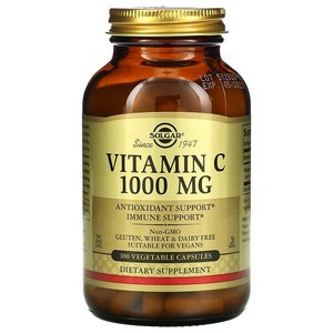 솔가 비타민 C 1000mg 베지터블 캡슐, 100정, 3개