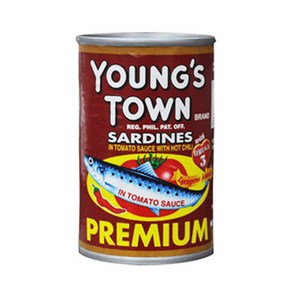 Young's Town Sadines in Tomato Sauce with chili 영스타운 사딘스 칠리, 155g, 1개