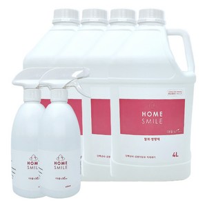 [홈스마일] 다우니 탈취 방향제 4L 4개 + 스프레이 650ml 2개 한박스, 방향제4L_4개+스프레이650ml_2개, 1개