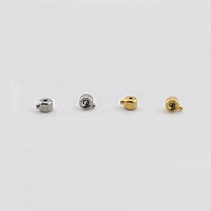 비즈톡 [S1-7-511]써지컬스틸 고정장식 원통 침누름볼 3mm (4x3.4mm) (와이어줄 전용) 모음 (옵션)