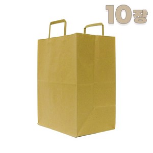 애브리플러스 크라프트 종이쇼핑백 종이가방 10개 50개 100개 200개, 10장