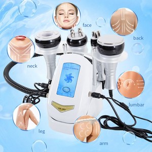 캐비테이션 바디 슬리밍 기계 장치 얼굴 마사지 피부 리프팅 진공 흡입 40K 4IN1, EU plug, 1개