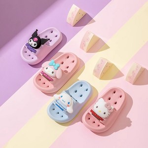 다나에 산리오 귀여운 시나모롤 EVA 슬리퍼 물빠짐 미끄럼방지 욕실화, 1개, 블루/시나모롤
