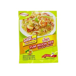 태국식품 YUM WOON SEN 타이스파이스 샐러드믹스 Thai Spicy Salad Mix 40g worldfood, 1개