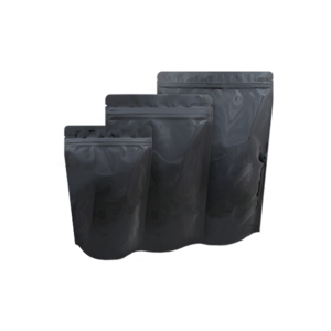 [소프트팩] 유광 블랙 지퍼스탠드 200g 500g 1kg (100장)