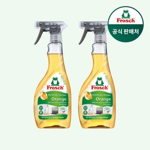 [매일 배송] 프로쉬 독일 가전 가구 오렌지 멀티 클리너 500ml 단품 청소 세제, 2개