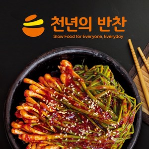 [한 달 이내 제조] 진한양념 파김치 5kg 김장 포기 업소용 중국산 수입 천년의반찬, 1개