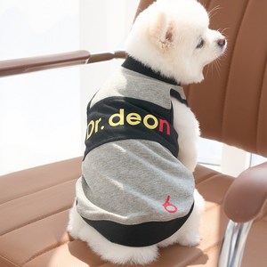 펩타이드구리 강아지옷 해충방지 피부질환예방 염증완화 근적외선 티셔츠 항균 소망 닥터데온 Dr deon, 블랙