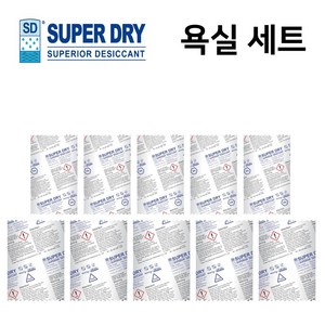 SUPER DRY 제습제 욕실 세트 (750g), 1개