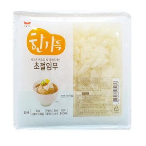 한가득 초절임무 냉면무 절임 3kg, 4개