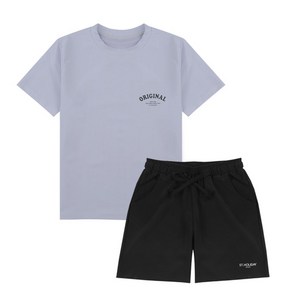아동 주니어 반팔 래쉬가드 상의 + 보드숏 세트 루즈핏