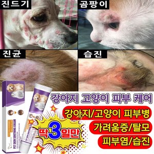 [국내배송] 1/1+1 강아지 고양이 피부 가려움 연고 곰이 피부 발바닥 보습 연고, 1개, 20g