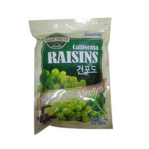 썬팍 건포도, 1kg, 3개