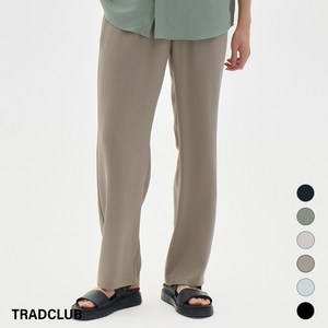 트래드클럽 린넨 베이직 투턱 와이드 세미 와이드 슬랙스 (6 COLORS S~6XL)