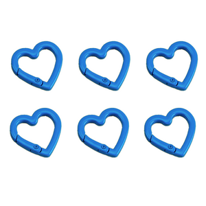 오픈형 하트 오링, 6개, S_블루
