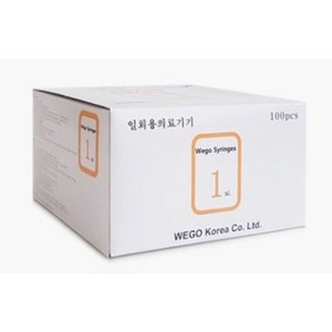 종합병원사용_위고 일회용 멸균주사기 1ml, 1개