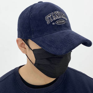 헬린이상점 코듀로이 빅사이즈 볼캡 스탠다드 로고 골덴 모자