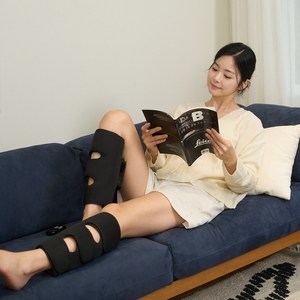 에이더 티메토 종아리 무선 마사지기 공기압 온열 진동 모드 하체 붓기 임산부 마사지, 블랙, 양쪽